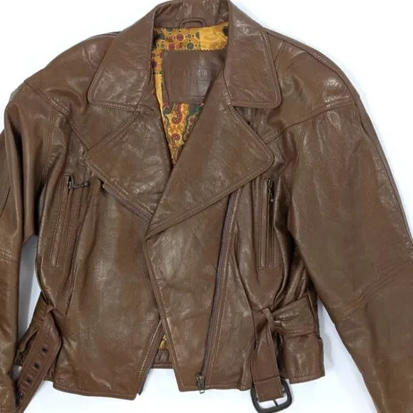 Vintage Italian Crop Leather jacket - Picture 9 of 10